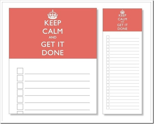 Keep Calm and Get It Done Notepad