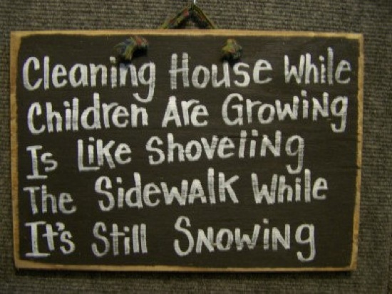 Cleaning House Sign