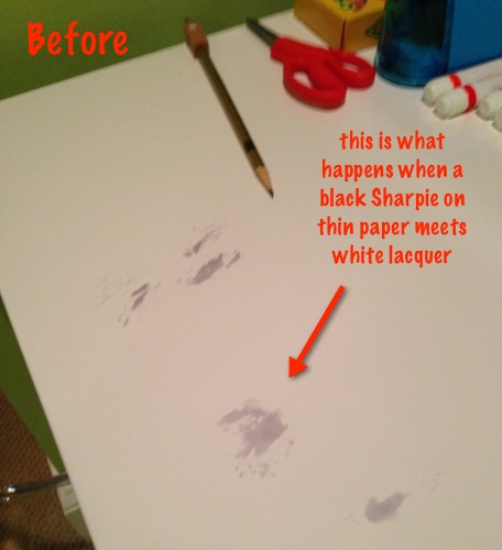 sharpie pen removal