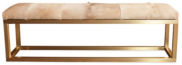 Taylor Burke Home Kelly Brass Bench