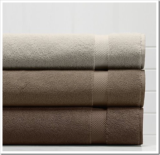 RH Gray Brown Towels